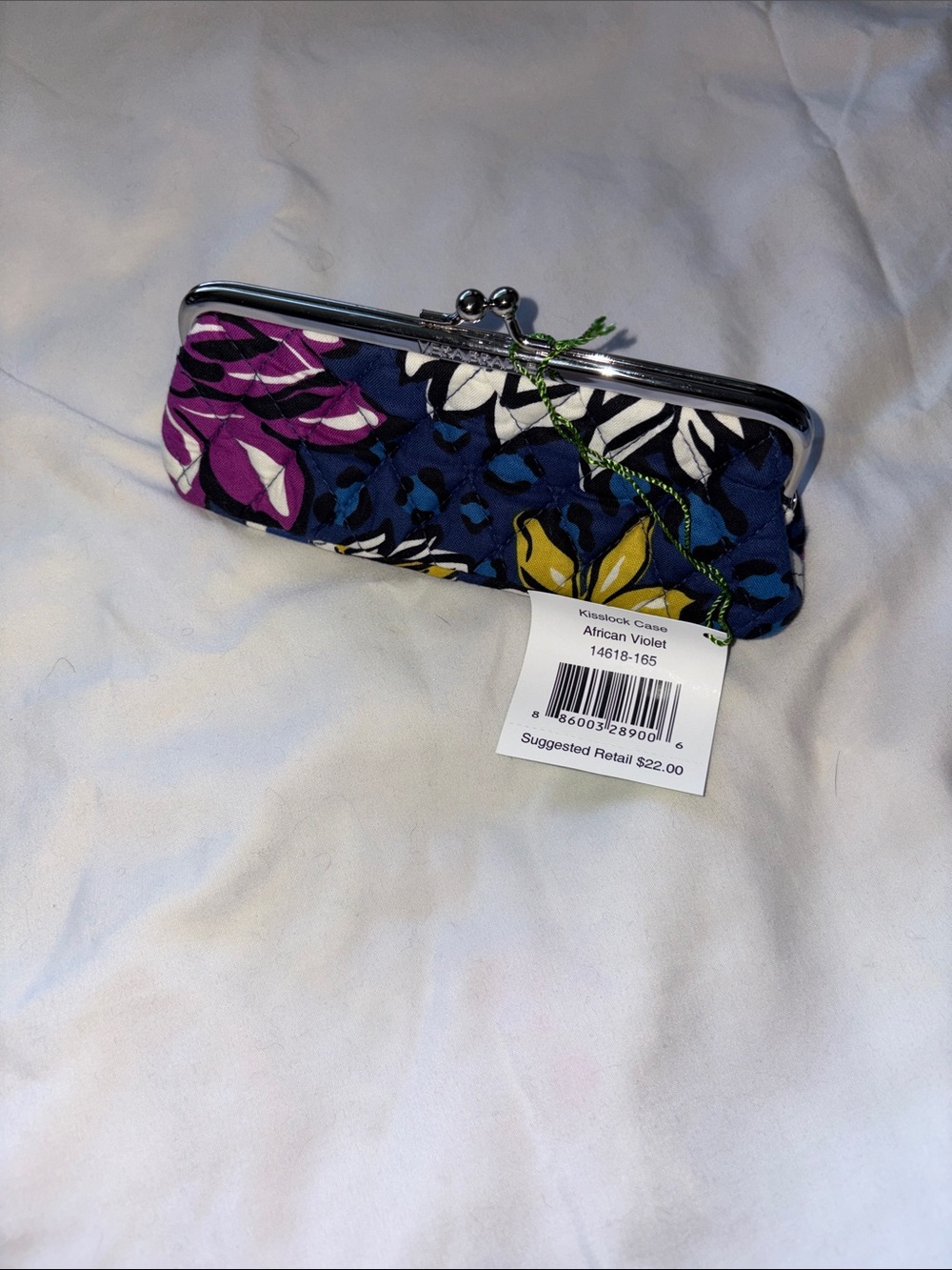 Vera Bradley: African Violet Floral Clip-Top Clutch